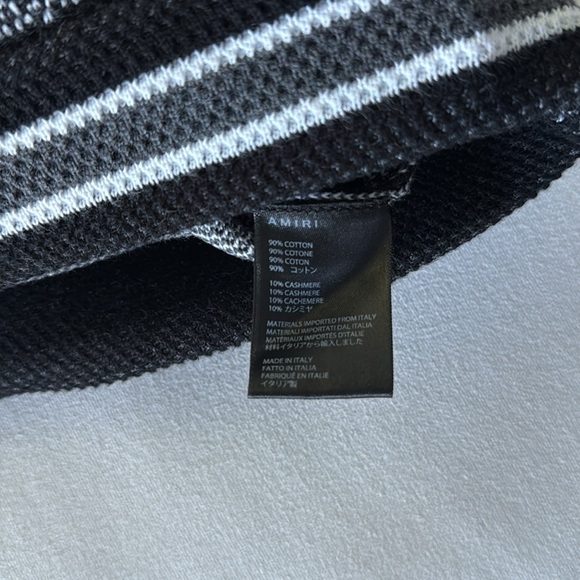 Men’s Amiri Black Bandana Cotton/Cashmere shorts - Picture 7 of 10